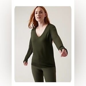 Athleta Sunrise V-neck Sweatshirt